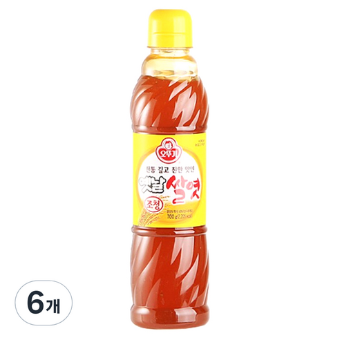 오뚜기 옛날 조청 쌀엿, 700g, 6개