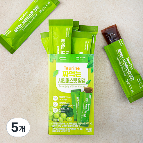풀무원 짜먹는 샤인머스캣 양갱, 25g, 8개입, 5개