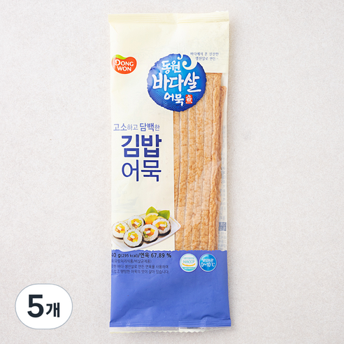 동원 바다살 김밥어묵, 140g, 5개