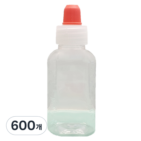 신도공업 일회용 짧은 뚜껑 약병 PET 딱딱이 30cc, 600개