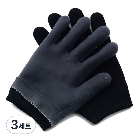 모모 몬스터 모이스처 라이징 겔 보습장갑 블랙 양손 세트, 3개