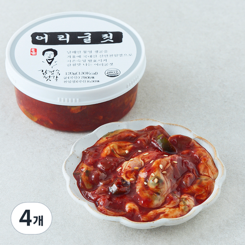 동광 김정숙 젓갈 어리굴젓, 120g, 4개