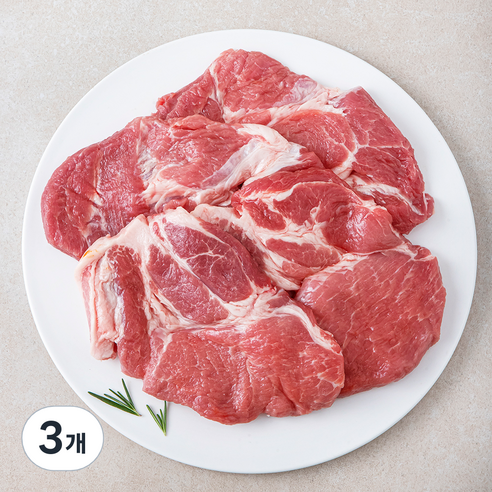 푸드랩플러스 멕시코산 목살 (냉장), 600g, 3개