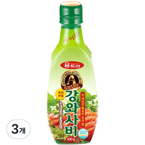 움트리 프리미엄 강와사비, 430g, 3개