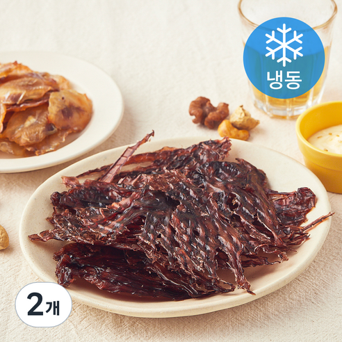 주안상점 조미 오징어포 다리 (냉동), 2개, 100g