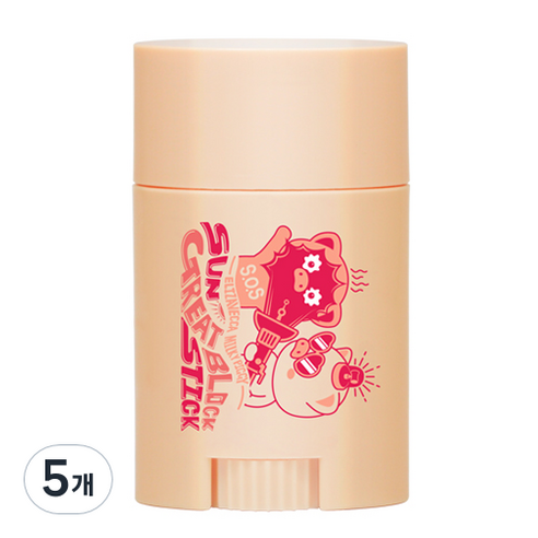 엘리자베카 밀키피기 선 그레이트 블록스틱 SPF 50+ PA +++, 22g, 5개
