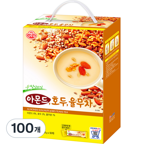 오뚜기 아몬드 호두 율무차, 18g, 50개입, 2개