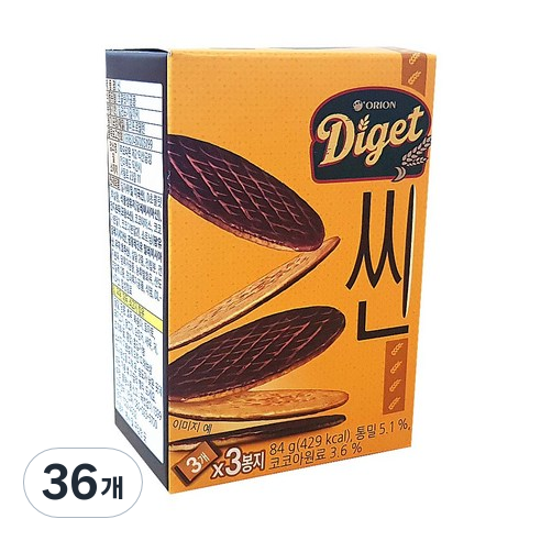 다이제씬 3p, 84g, 36개
