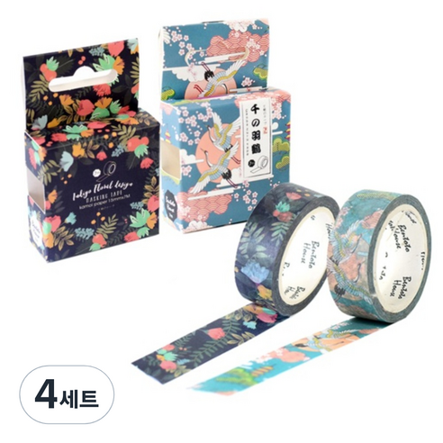 라이프포인트 마스킹 테이프 S1011 세트, S1011, S1021, 4세트