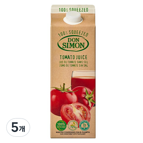 돈시몬 생과일 착즙 토마토주스, 2L, 5개