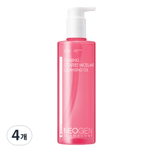 네오젠 카밍 시카트리 미셀라 클렌징 오일, 300ml, 4개