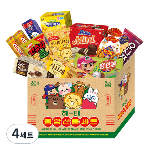 해태제과 종합선물세트, 11종, 4세트