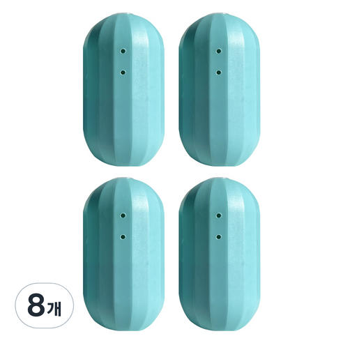 코끼리리빙 자동 변기 세정제 민트, 230g, 8개