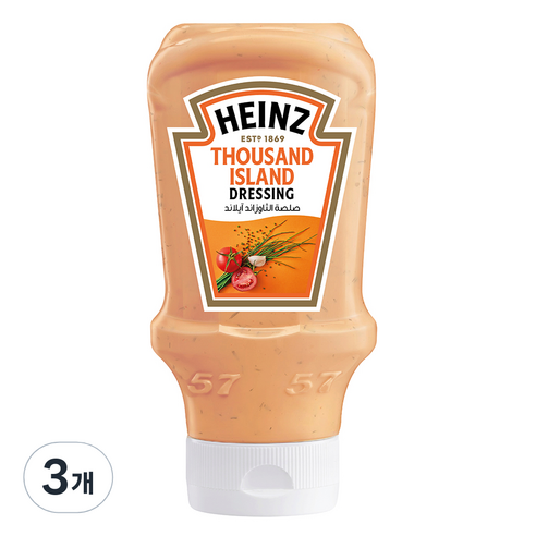 하인즈 사우전드 아일랜드 드레싱, 428g, 3개