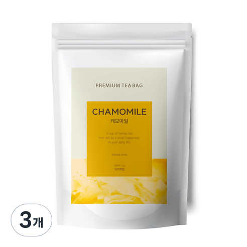유리아 삼각티백 캐모마일차, 1.2g, 100개입, 3개