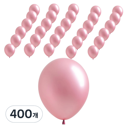 조이벌룬 풍선 30cm, 펄라이트핑크, 400개