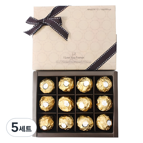 페레로로쉐 초콜릿 선물세트 T12, 150g, 5세트