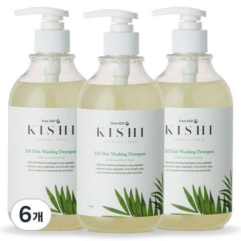 키쉬 아기젖병 주방세제, 300ml, 6개