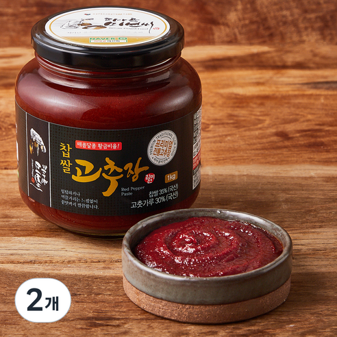피아골미선씨 전통 프리미엄 찹쌀고추장, 1kg, 2개