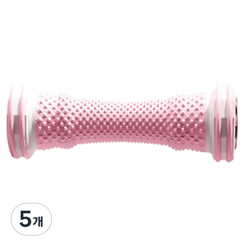 헬씨닷 부드러운 발 마사지 롤러 지압봉, 5개, 핑크