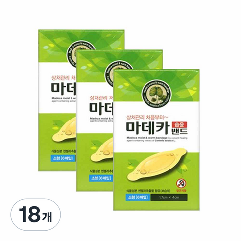 동국제약 마데카 습윤밴드 6매, 18개