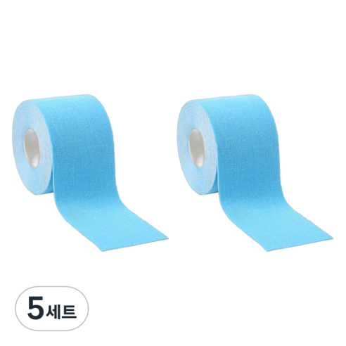 스카위즈 컬러풀 스포츠 테이프 스카이블루 2p 세트, 5세트