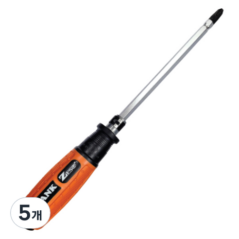 제스트 S2 자석 탱크 양용 함마 드라이버 5 x 100 mm Z-K2, 5개