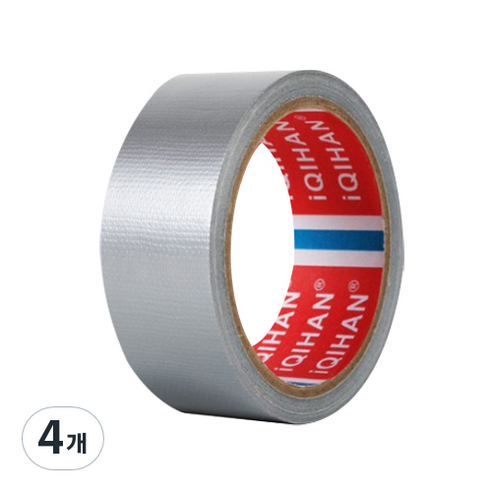 다다 고점도 강력 면 테이프 30mm x 20m, 은색, 4개