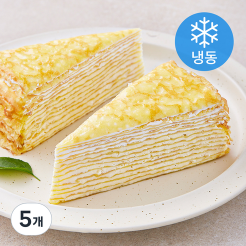 데르뜨 커스터드 크레이프 2개입 (냉동), 180g, 5개
