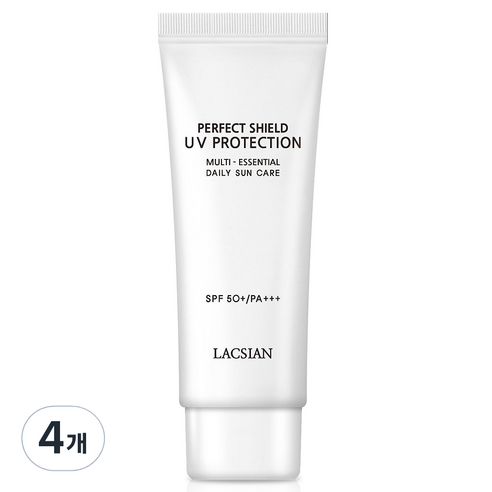 라끄시안 퍼펙트 쉴드 UV 프로텍션 선크림 SPF50+ PA+++, 60ml, 4개