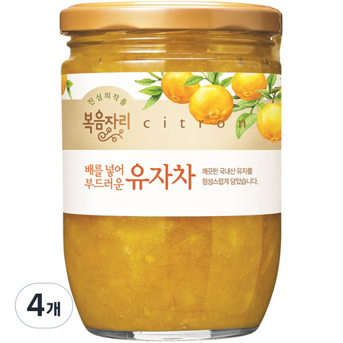 복음자리 배를 넣어 부드러운 유자차, 620g, 1개입, 4개