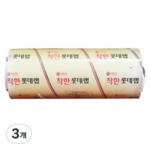 롯데이라이프 착한 업소용랩 30cm x 500m, 3개