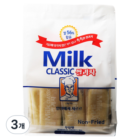 밀크클래식쌀과자 우유맛, 240g, 3개