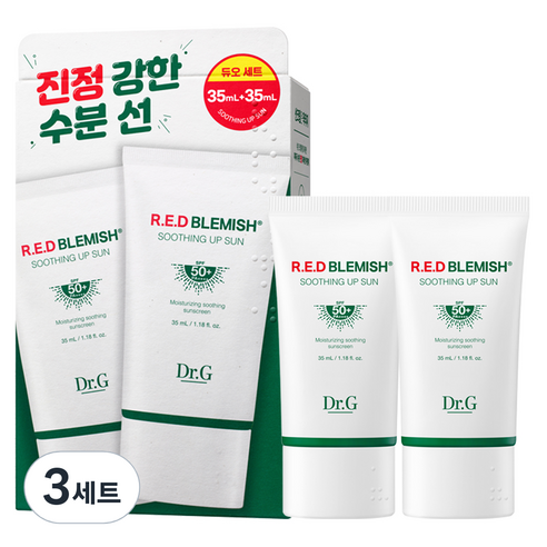 닥터지 레드 블레미쉬 수딩 업 선크림 SPF50+ PA++++, 35ml, 6개