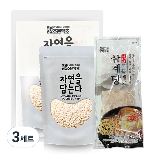 조은약초 복날엔 삼계탕재료 100g + 찹쌀 100g, 3세트