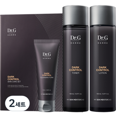 닥터지 옴므 다크 컨트롤 토너 150ml + 로션 150ml + 클렌징폼 70ml 세트, 2세트