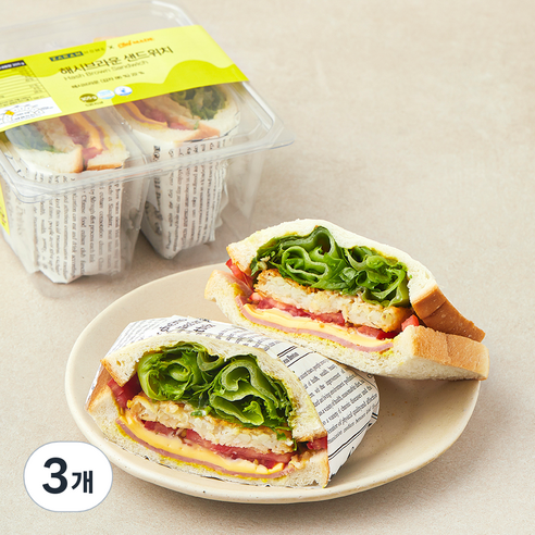 자람홈 해시브라운 샌드위치, 305g, 3개