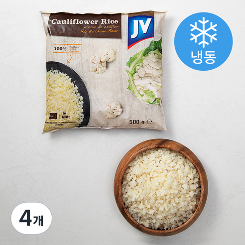 마당발 컬리플라워라이스 (냉동), 500g, 4개