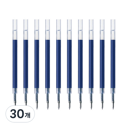 제브라 젤잉크펜 리필심 JF 0.38mm, 블루, 30개
