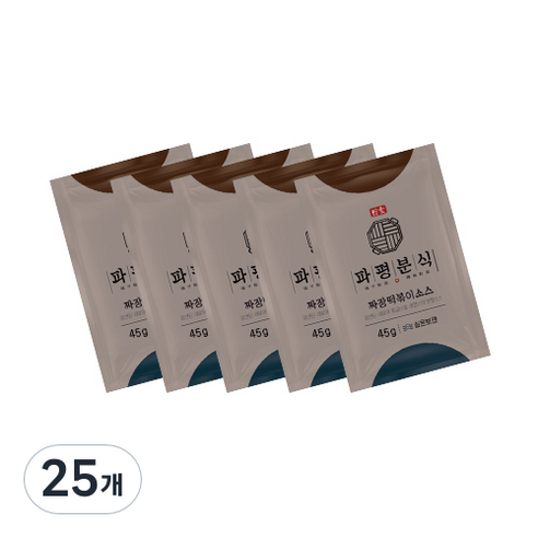파평분식 떡볶이 소스 분말 짜장맛, 45g, 25개