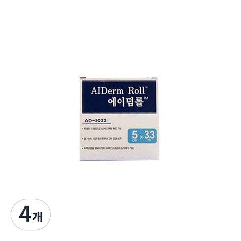 에버레이드 에이덤 롤 5cm x 3.3m, 4개