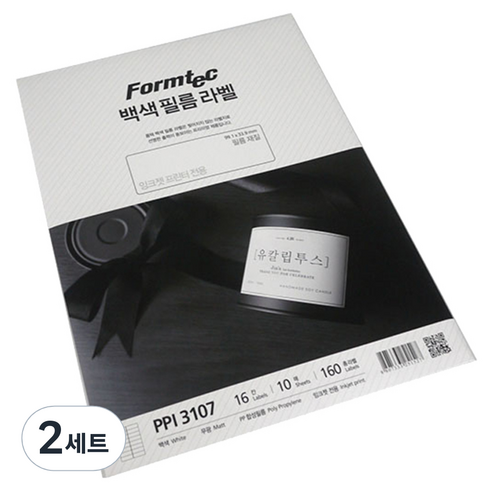 폼텍 전산 백색필름 라벨지 99.1 x 33.9 mm PPI-3107, 16칸, 20개