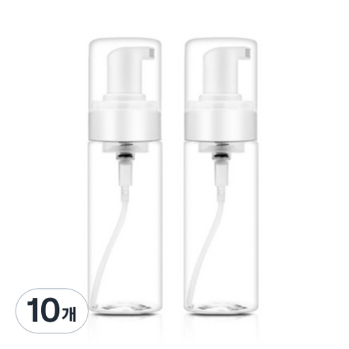 리얼피키 버블 거품 펌프 용기 60ml, 10개, 투명