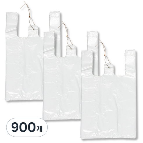 애니돌 손잡이 마트 비닐봉투 유백, 12L, 900개