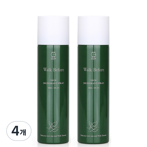 쿨풋 신발 냄새 제거 탈취제, 180ml, 4개