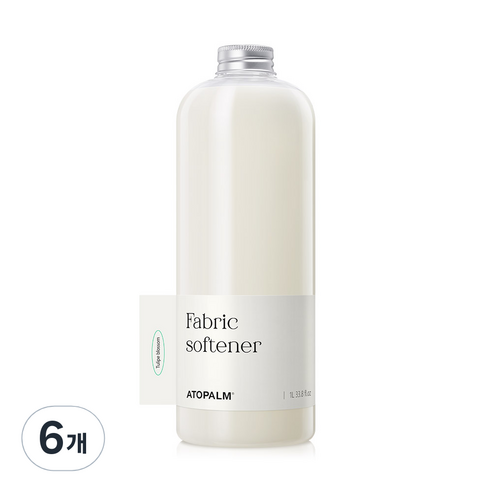 아토팜 유아 섬유유연제 튤립블라썸 본품, 1000ml, 6개