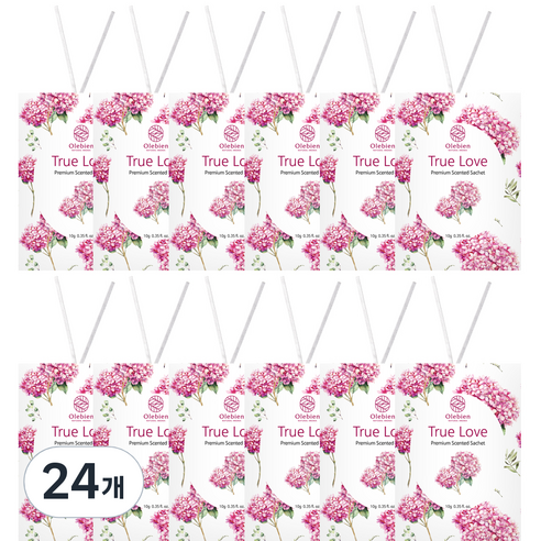올레비엔 센티드 사쉐 트루러브 본품, 10g, 24개, 꽃향