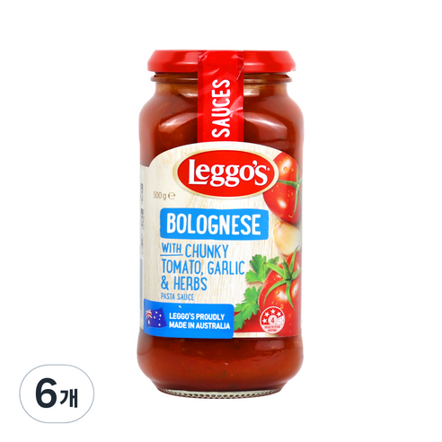 레고스 볼로네이즈 파스타 소스, 500g, 6개