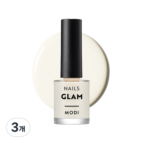 에뛰드 모디 글램 네일즈, 85호 릴리화이트, 9ml, 3개