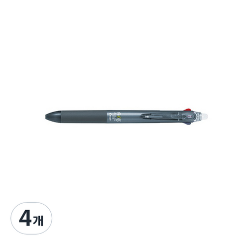 파이롯트 프릭션 2색 2C 볼펜 0.38mm, 그레이, 4개